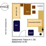Gaestezimmer Tobias Fuer Radtouristen, Geschaeftsreisende Und Monteure Im 1og Apartamento
