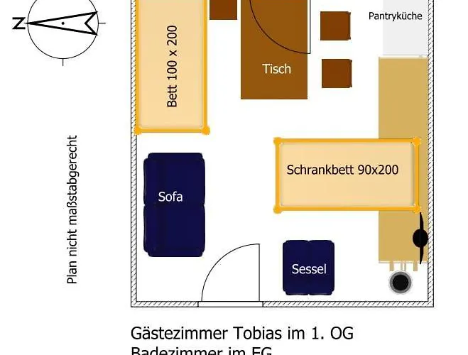 Gaestezimmer Tobias Fuer Radtouristen, Geschaeftsreisende Und Monteure Im 1og Appartamento